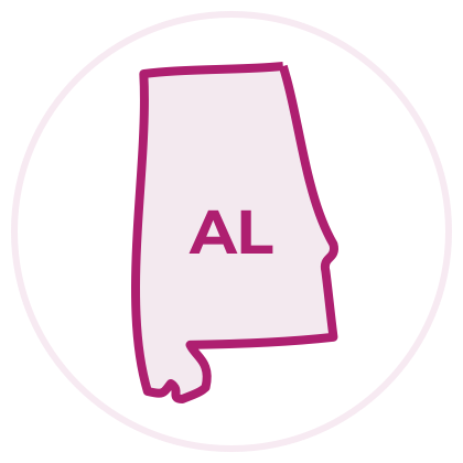 Alabama state outline image