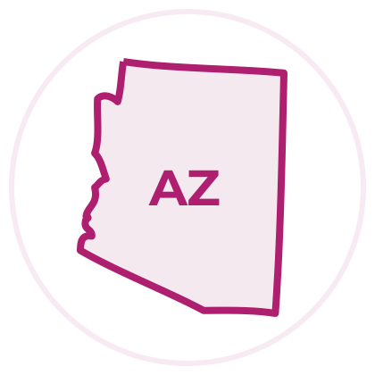 Arizona state outline image