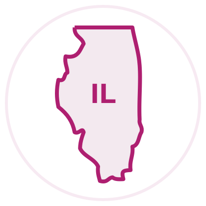 Illinois state outline image