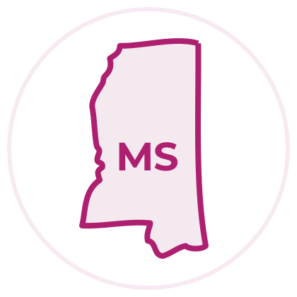 Mississippi state outline image