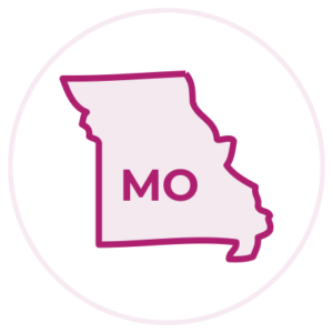 Missouri state outline image