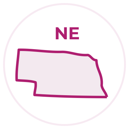 Nebraska state outline image