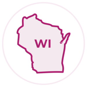 Wisconsin state outline image
