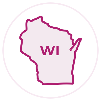 Wisconsin state outline image