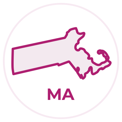 Outline image of the state Massachusetts