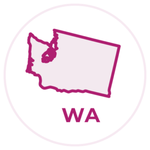 Outline image of the state of Washington