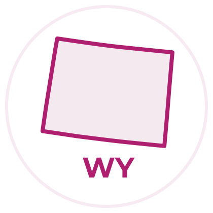 Outline image of the state of Wyoming